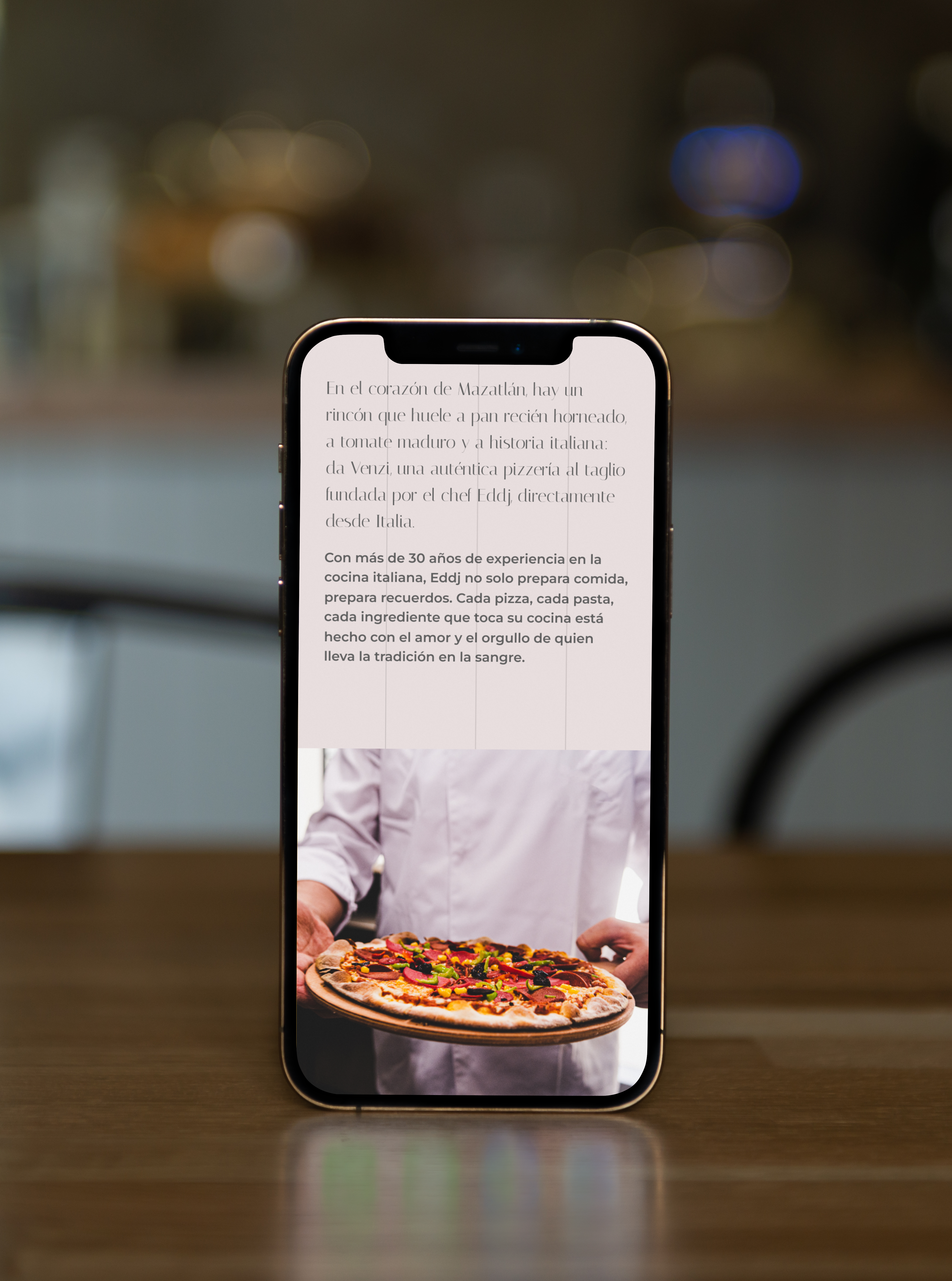 Da Venzi — mobile site